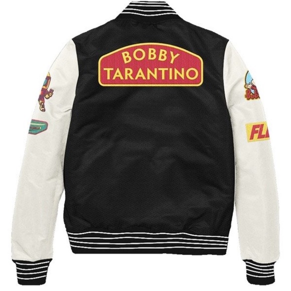 Bobby Tarantino Letterman Black and White Varsity Jacket - Picture 1 of 14